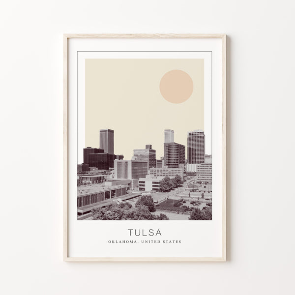 Tulsa Poster Print, Tulsa Travel Poster, Tulsa Minimalistic Wall Art, Tulsa, Oklahoma, United States 1868248094
