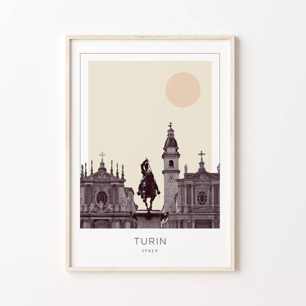 Turin Poster Print, Turin Travel Poster, Turin Minimalistic Wall Art, Turin, Italy 1868246560