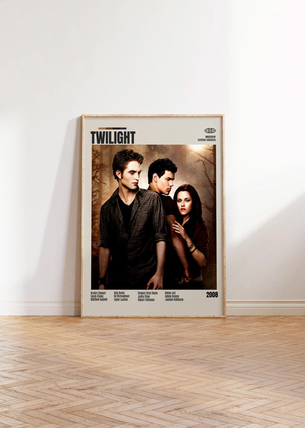 Twilight,Catherine Hardwicke,Minimalist Movie Poster, Retro Movie Poster, Mid century modern, Vintage Retro Art Print, Best Movies 4321298972