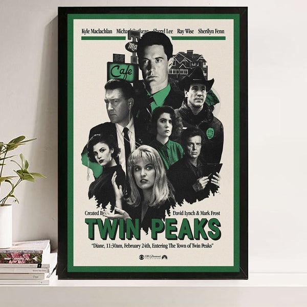 Twin Peaks Fire Walk With Me Movie Poster, Handmade Canvas Art 1845933472 - Copy