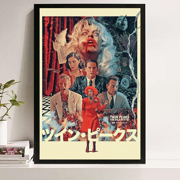 Twin Peaks Fire Walk With Me Movie Poster, Handmade Canvas Art 1845933472 - Copy (2)