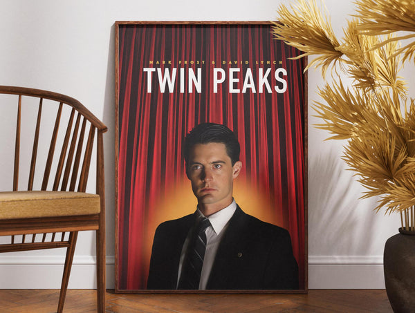Twin Peaks Movie Poster, Film Poster, Gift for Movie Lovers, Retro Wall Art Print, David Lynch Movie Poster, Original Design, Gift for Him 1872848988
