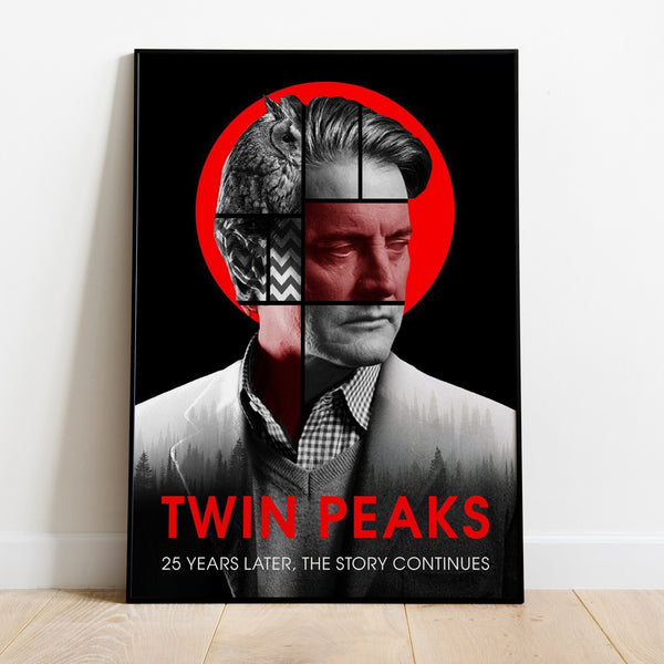 Twin Peaks Poster, Tv Series Print, Wall Art, Gift for Tv Show Fans 1748196019