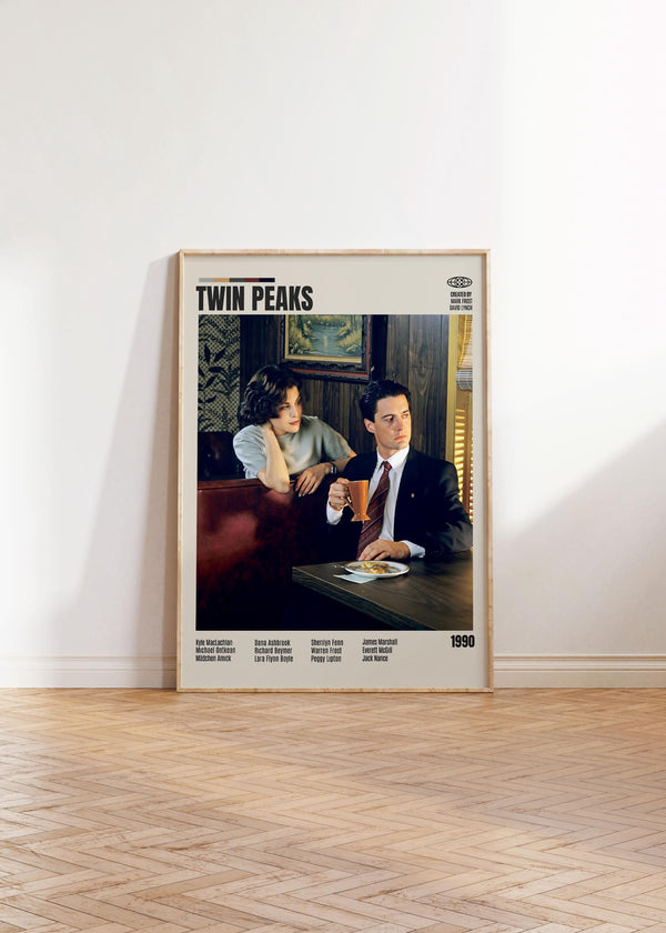 Twin Peaks,Mark Frost-David Lynch,Minimalist Movie Poster, Retro Movie Poster, Mid century modern, Vintage Retro Art Print,Best Movies 4321447237
