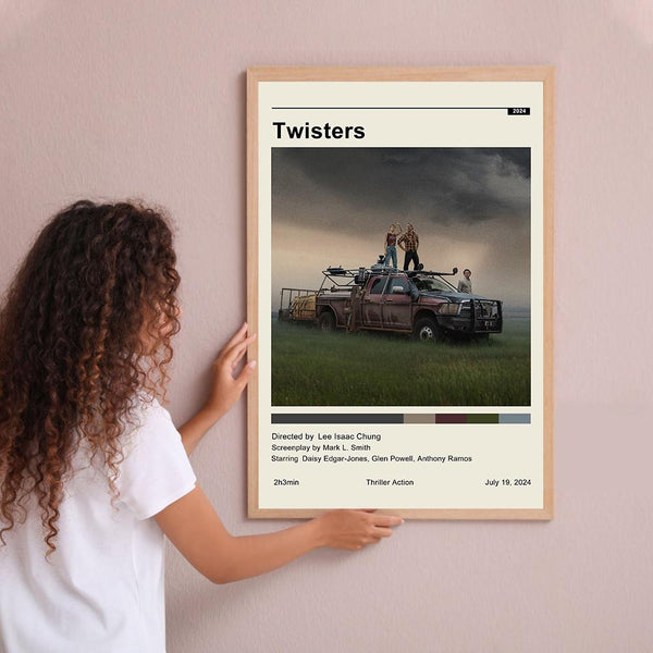 Twisters 2024 Vintage Poster Minimalist Movie Poster Wall Art Home Decor Custom Poster Print Personalized Gifts for her him 1763305074