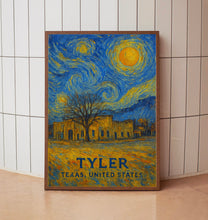 Tyler Poster Print, Tyler Travel Poster, Tyler Van Gogh Style Wall Art, Tyler, Texas, United States