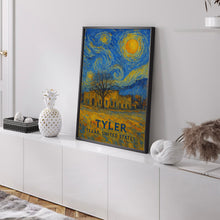 Tyler Poster Print, Tyler Travel Poster, Tyler Van Gogh Style Wall Art, Tyler, Texas, United States