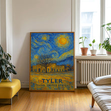 Tyler Poster Print, Tyler Travel Poster, Tyler Van Gogh Style Wall Art, Tyler, Texas, United States