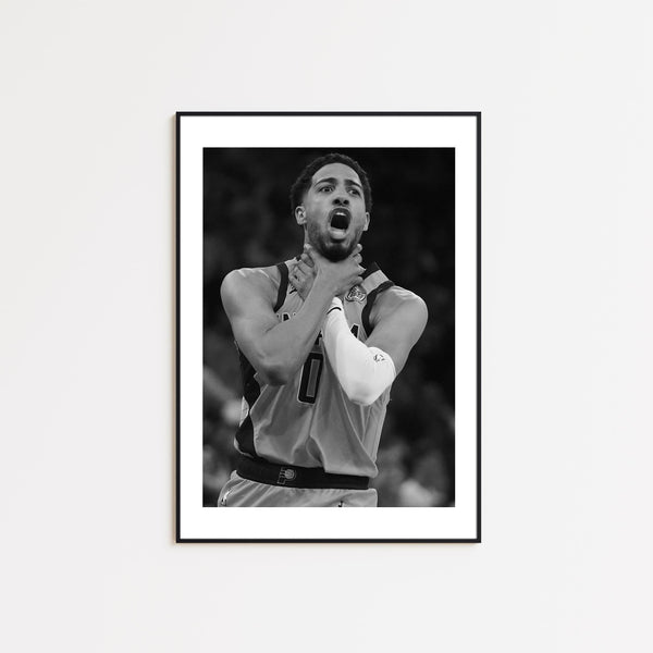 Tyrese Haliburton Poster, Indiana Pacers, NBA All Star, Black and White Wall Art, Photograph Prints, Sport Decor, Basketball Gift, NBA Fans 4321037308