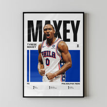 Tyrese Maxey #0 Poster Phila Basketball Wall Art 1