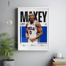 Tyrese Maxey #0 Poster Phila Basketball Wall Art 1