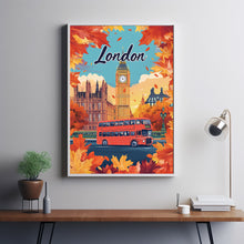 UK Travel Poster – London Wall Art with Iconic Big Ben, Great England Birthday Gift