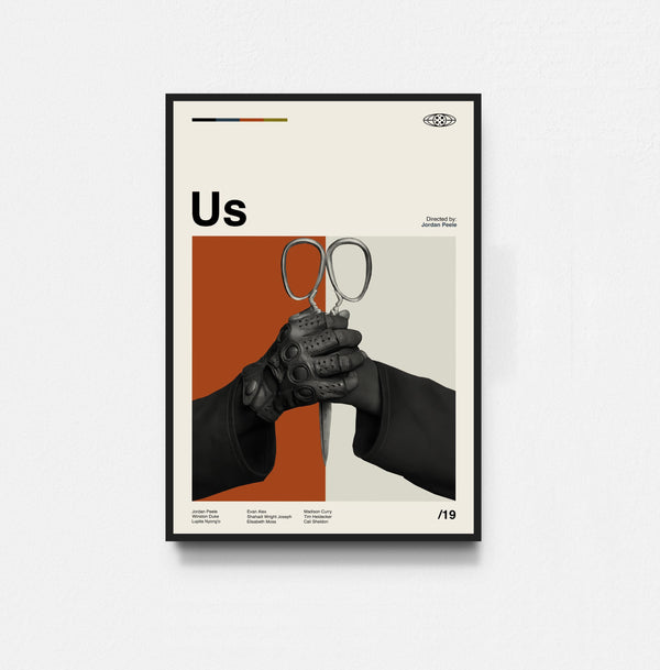 US - Jordan Peele Movie Poster, US Movie Poster, Film Poster, Midcentury Art, Minimalist Art, Retro Poster, Vintage Poster, Home Decor 1797084336