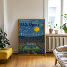 US Open Poster, Minimalist, Helvetica, Mid-Century Modern, Us Open Travel Print, US Open Wall Art, US Open Print, Us Open Queens New York