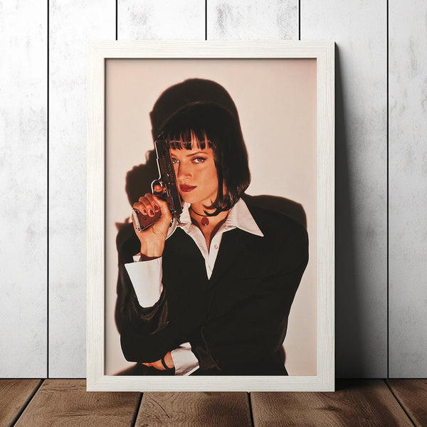 Uma Thurman Pulp Fiction (1994) Classic Movie Poster - Film Fan Collectibles - Vintage Movie Poster - Home Decor - Wall Art 1569101579
