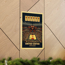 United Center Poster  Chicago Bulls Arena Vintage Travel Print  Chicago Basketball Stadium Wall Art  Illinois Sports Poster 4469295555
