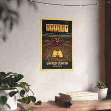 United Center Poster  Chicago Bulls Arena Vintage Travel Print  Chicago Basketball Stadium Wall Art  Illinois Sports Poster 4469295555