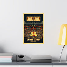 United Center Poster  Chicago Bulls Arena Vintage Travel Print  Chicago Basketball Stadium Wall Art  Illinois Sports Poster 4469295555