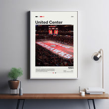 United Center Poster, Chicago Blackhawks Poster Print, NHL Arena Poster, Hockey Fan Gift Print