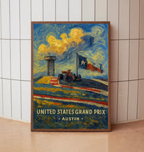 United States Grand Prix Poster – Formula 1 Racing at Circuit of the Americas in Austin, Texas