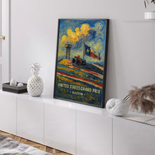 United States Grand Prix Poster – Formula 1 Racing at Circuit of the Americas in Austin, Texas
