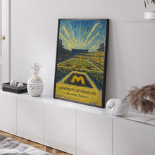 University Of Missouri Stadium Print, College Dorm Print, Memorial Stadium Print, College Football Print, Gift, Dorm Decor