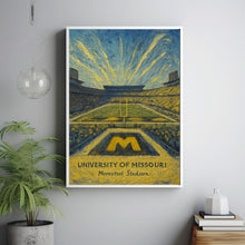 University Of Missouri Stadium Print, College Dorm Print, Memorial Stadium Print, College Football Print, Gift, Dorm Decor
