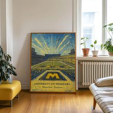 University Of Missouri Stadium Print, College Dorm Print, Memorial Stadium Print, College Football Print, Gift, Dorm Decor
