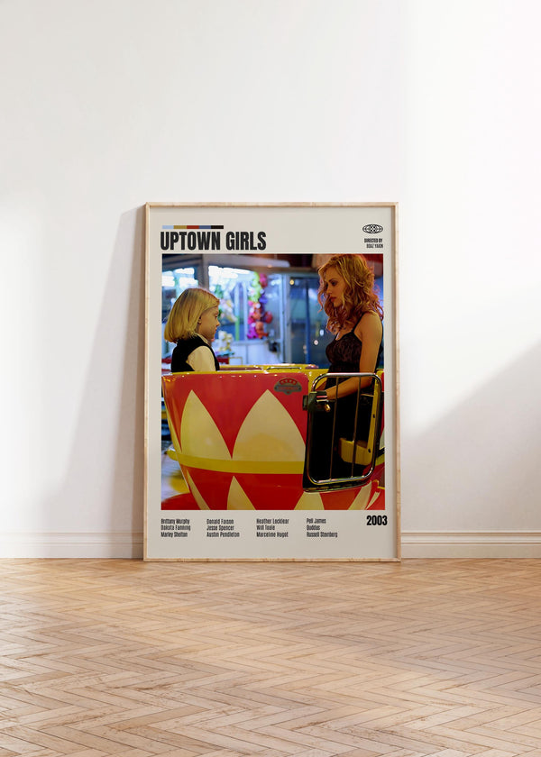 Uptown Girls Movie Poster, Minimalist Retro Art Print (A3 Poster) 4322590044