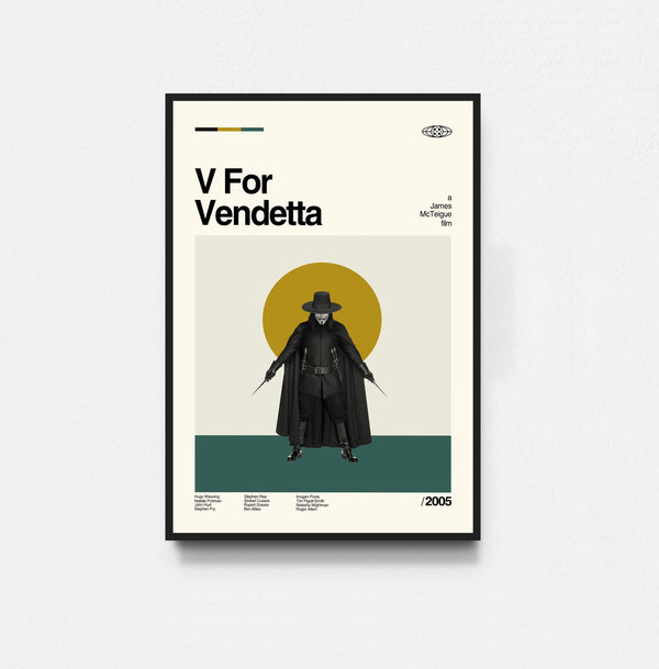 V For Vendetta Poster, V For Vendetta Print, Movie Poster, Midcentury Art, Minimalist Art, Retro Poster, Vintage Poster, Home Decor 1832519247