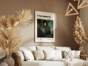 V for Vendetta Movie Poster, Alternative Movie Poster Print, Dystopian Action Film Poster, V for Vendetta Film Print Wall Art 1879687179