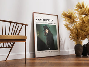 V for Vendetta Movie Poster, Alternative Movie Poster Print, Dystopian Action Film Poster, V for Vendetta Film Print Wall Art 1879687179