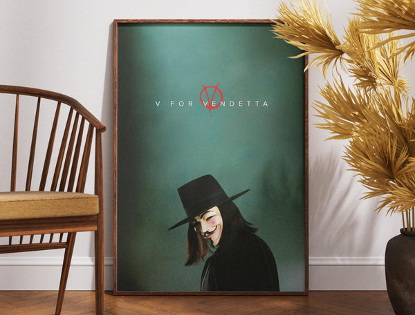 V for Vendetta Movie Poster, Print Film Poster, James McTeigue Movie, Film Poster, Wall Art, Retro Poster, Gift Idea,Movie Wall Art 1872600802
