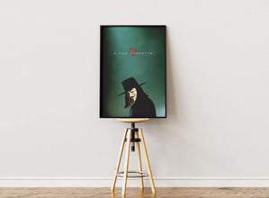 V for Vendetta Movie Poster, Print Film Poster, James McTeigue Movie, Film Poster, Wall Art, Retro Poster, Gift Idea,Movie Wall Art 1872600802