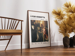 V for Vendetta Poster, Natalie Portman Poster, Hugo Weaving Poster, The Wachowskis Film V for Vendetta Print, V Poster, Movie Wall Art Idea 4355090570