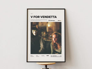 V for Vendetta Poster, Natalie Portman Poster, Hugo Weaving Poster, The Wachowskis Film V for Vendetta Print, V Poster, Movie Wall Art Idea 4355090570