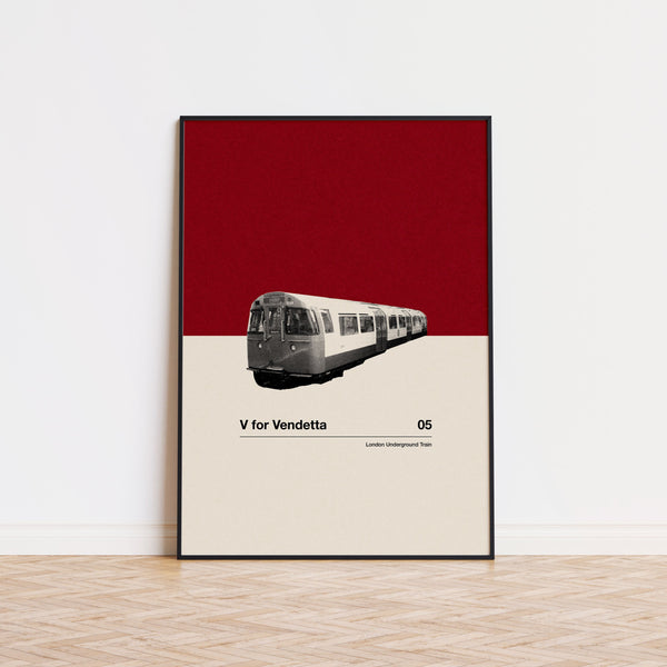 V for Vendetta  Car in Movie Series  Mid Century Modern Poster  Minimalist Poster  Retro Art Print  Classic Movie  Gifts for him 1718049730