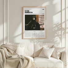 V for Vendetta, James McTeigue, Retro Movie Poster, Custom Movie Poster Print 4421170423