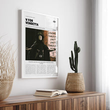 V for Vendetta, James McTeigue, Retro Movie Poster, Custom Movie Poster Print 4421170423