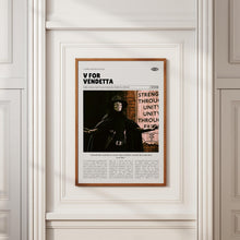 V for Vendetta, James McTeigue, Retro Movie Poster, Custom Movie Poster Print 4421170423