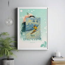 Vail Colorado Ski Resort Poster, Rocky Mountains, Skiing Print, Aspen, Wall Art Gift, Denver, Boulder, Illustration, Cable Car, Snowboarding