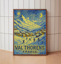 Val Thorens Ski Travel Print, Val Thorens France Travel Poster, Home Decor Wall Art, France Winter Ski Travel Print, Travel Gifts
