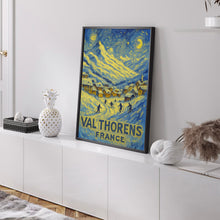 Val Thorens Ski Travel Print, Val Thorens France Travel Poster, Home Decor Wall Art, France Winter Ski Travel Print, Travel Gifts