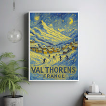 Val Thorens Ski Travel Print, Val Thorens France Travel Poster, Home Decor Wall Art, France Winter Ski Travel Print, Travel Gifts