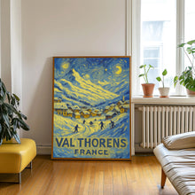 Val Thorens Ski Travel Print, Val Thorens France Travel Poster, Home Decor Wall Art, France Winter Ski Travel Print, Travel Gifts