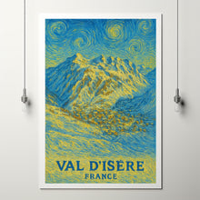 Val d’Isere Print, Val d’Isere Photo Poster, Val d’Isere Travel Wall Art, Val d’Isere Map Print, Val d’Isere Van Gogh Style Print, France
