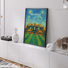 Valencia Football Minimalist Poster, Mestalla Stadium Art Print