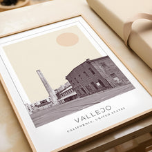 Vallejo Poster Print, Vallejo Travel Poster, Vallejo Minimalistic Wall Art, Vallejo, California, United States 1868246766