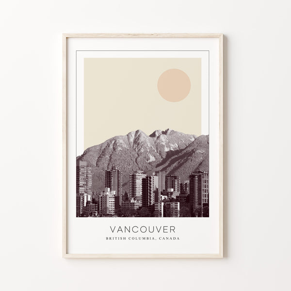 Vancouver Poster Print, Vancouver Travel Poster, Vancouver Minimalistic Wall Art, Vancouver, British Columbia, Canada 1882437893