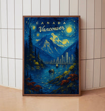 Vancouver Travel Poster, Canada Wall Art Print, Illustration Poster for Home & Office Decor, Great Gift Idea, Travel Print